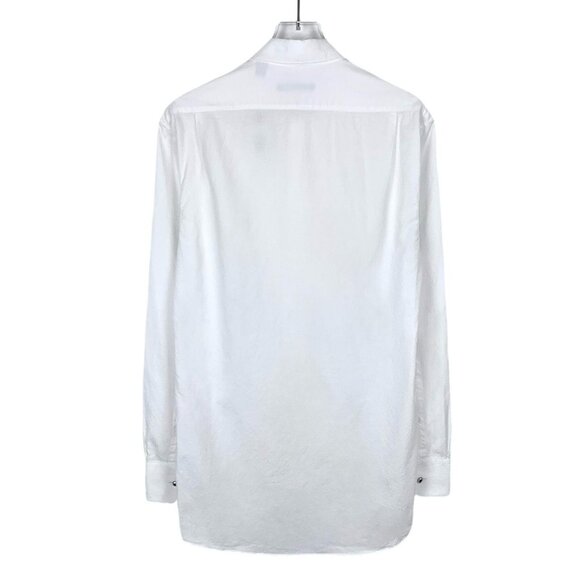 Louis Vuitton White Textured Long Sleeve Button-Up Shirt XS Made In France - Picture 2 of 7